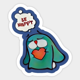 Happy Bunny Sticker